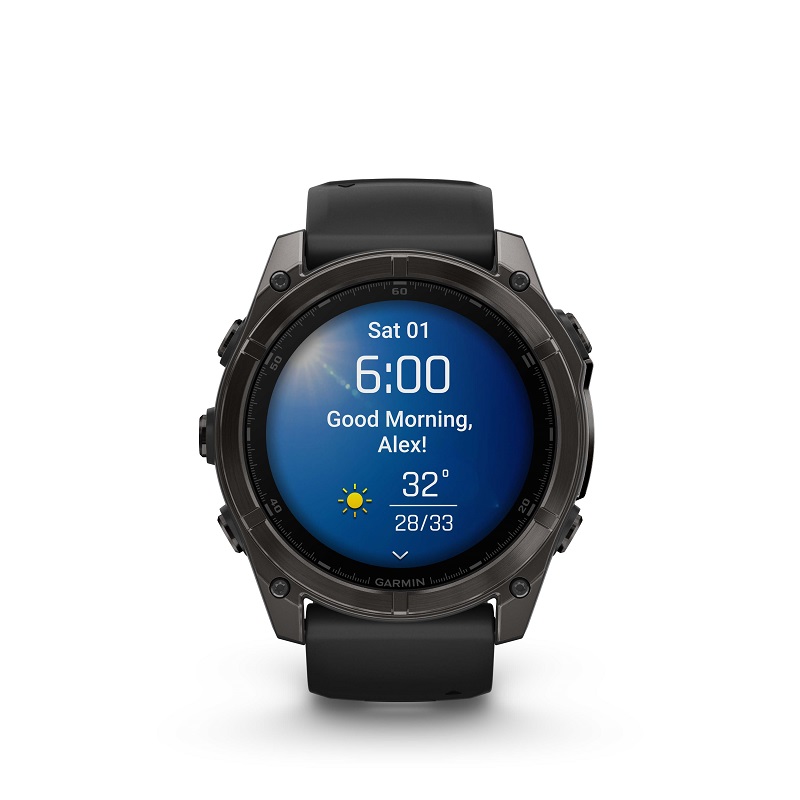 Garmin Fenix 8 - 51mm AMOLED, Zafiro, Titanio DLC carbón y silicona negra 010-02905-21 - Imagen 7