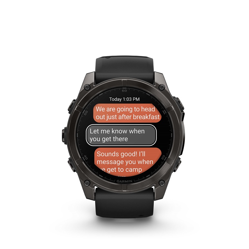 Garmin Fenix 8 - 51mm AMOLED, Zafiro, Titanio DLC carbón y silicona negra 010-02905-21 - Imagen 8