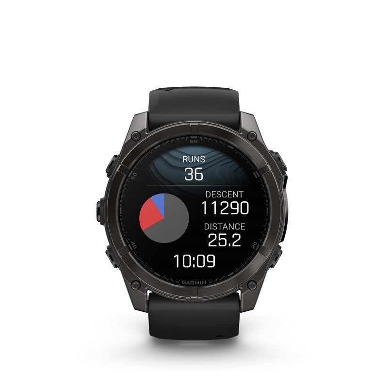 Garmin Fenix 8 - 51mm AMOLED, Zafiro, Titanio DLC carbón y silicona negra 010-02905-21 - Imagen 6