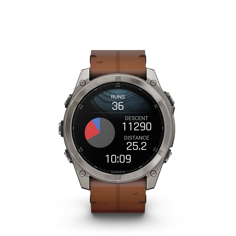 Garmin Fenix 8 - 51mm AMOLED, Zafiro, Titanio y cuero marrón 010-02905-40 - Imagen 11