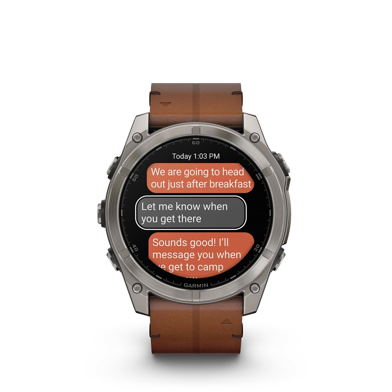 Garmin Fenix 8 - 51mm AMOLED, Zafiro, Titanio y cuero marrón 010-02905-40 - Imagen 13