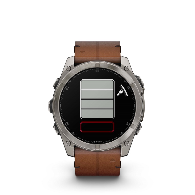 Garmin Fenix 8 - 51mm AMOLED, Zafiro, Titanio y cuero marrón 010-02905-40 - Imagen 14