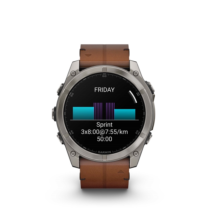 Garmin Fenix 8 - 51mm AMOLED, Zafiro, Titanio y cuero marrón 010-02905-40 - Imagen 15