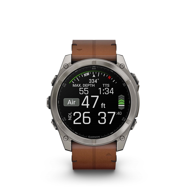 Garmin Fenix 8 - 51mm AMOLED, Zafiro, Titanio y cuero marrón 010-02905-40 - Imagen 16