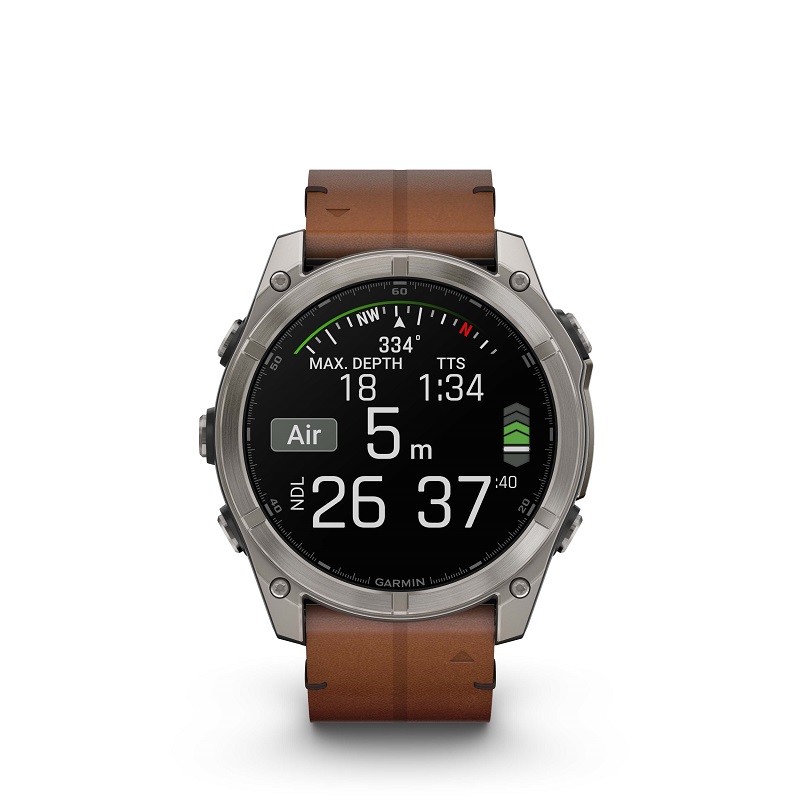 Garmin Fenix 8 - 51mm AMOLED, Zafiro, Titanio y cuero marrón 010-02905-40 - Imagen 17