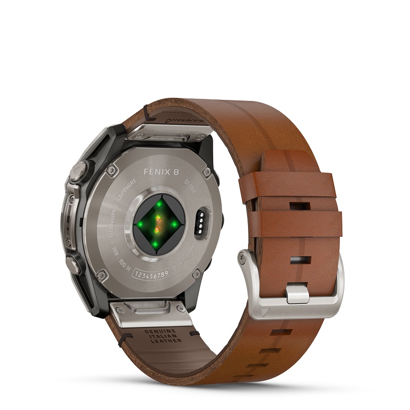 Garmin Fenix 8 - 51mm AMOLED, Zafiro, Titanio y cuero marrón 010-02905-40 - Imagen 20