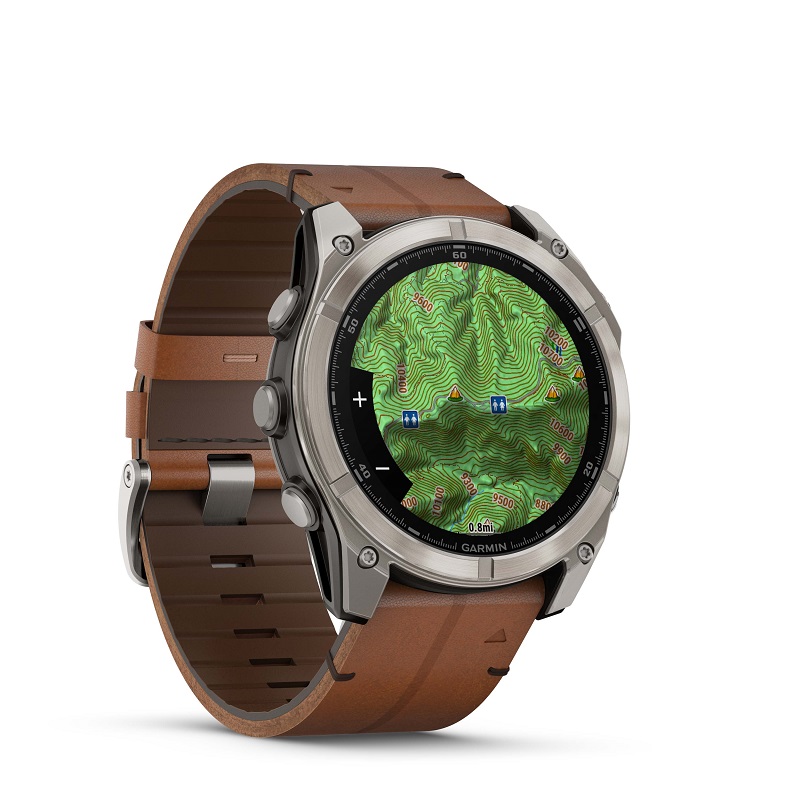 Garmin Fenix 8 - 51mm AMOLED, Zafiro, Titanio y cuero marrón 010-02905-40 - Imagen 4