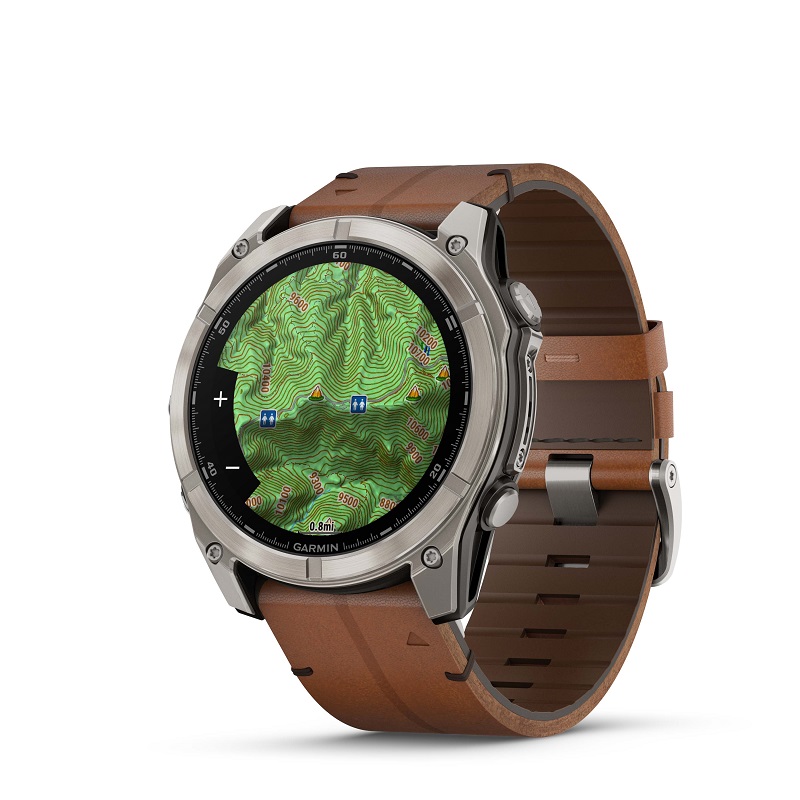 Garmin Fenix 8 - 51mm AMOLED, Zafiro, Titanio y cuero marrón 010-02905-40 - Imagen 5