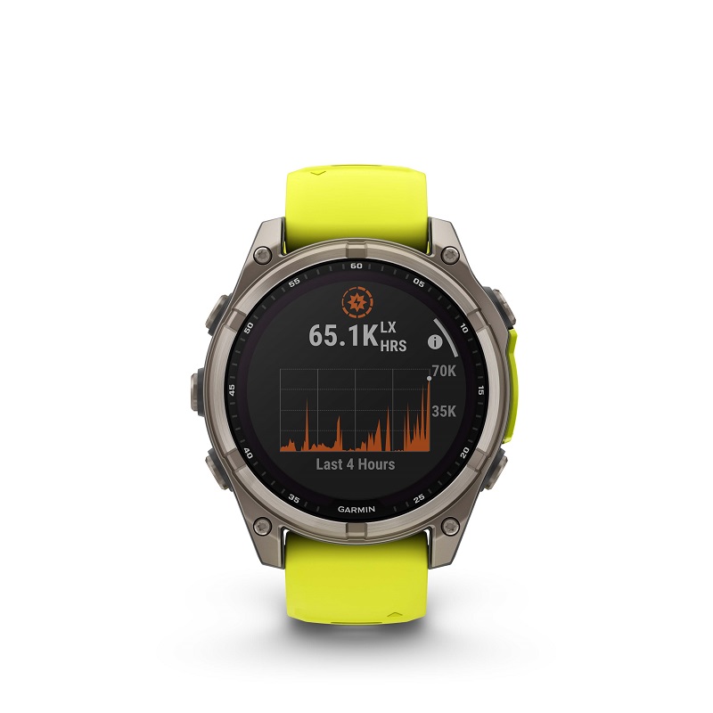 Garmin Fenix 8 - 47mm SOLAR, Zafiro, Titanio y silicona amarilla 010-02906-21 - Imagen 15
