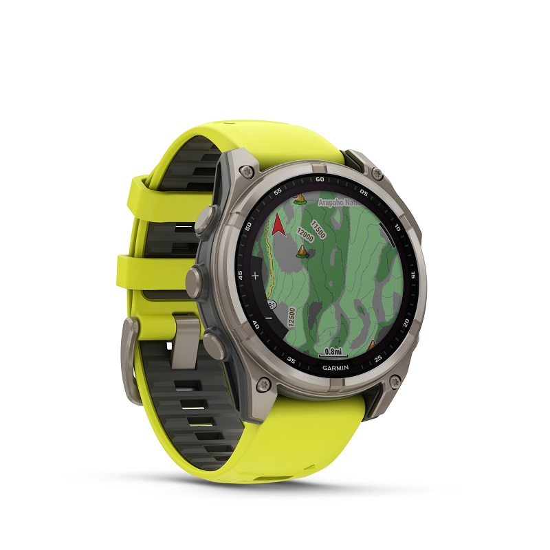 Garmin Fenix 8 - 47mm SOLAR, Zafiro, Titanio y silicona amarilla 010-02906-21 - Imagen 3