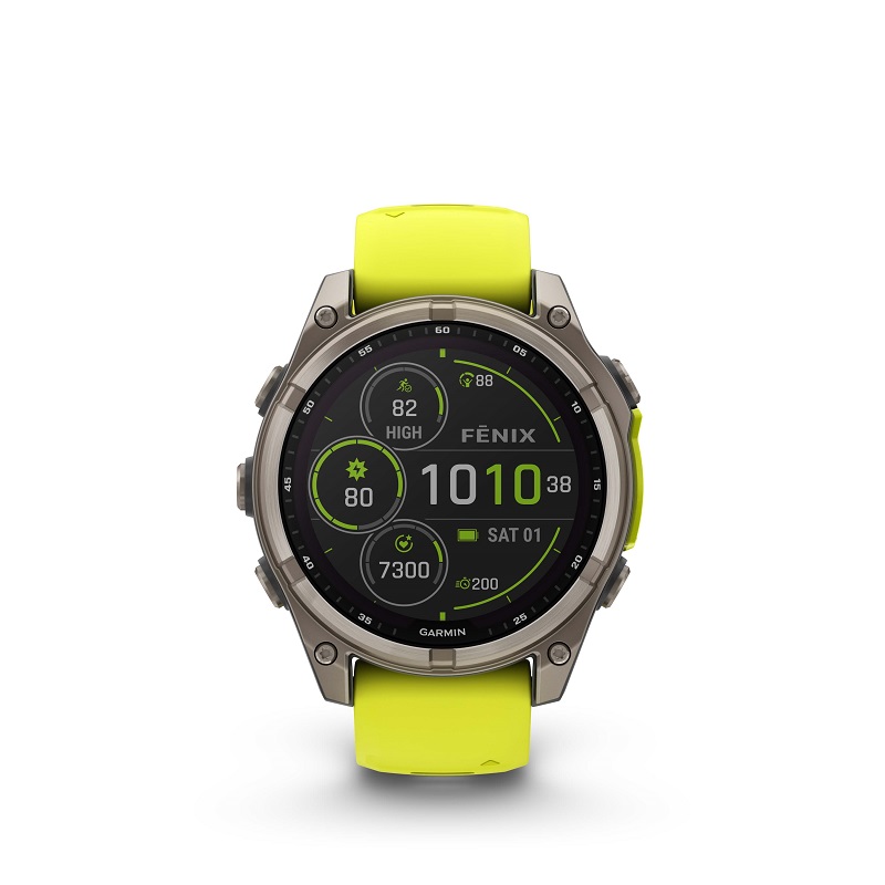 Garmin Fenix 8 - 47mm SOLAR, Zafiro, Titanio y silicona amarilla 010-02906-21 - Imagen 4