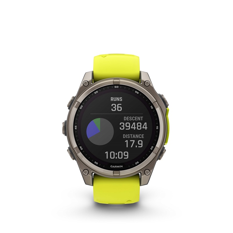 Garmin Fenix 8 - 47mm SOLAR, Zafiro, Titanio y silicona amarilla 010-02906-21 - Imagen 8
