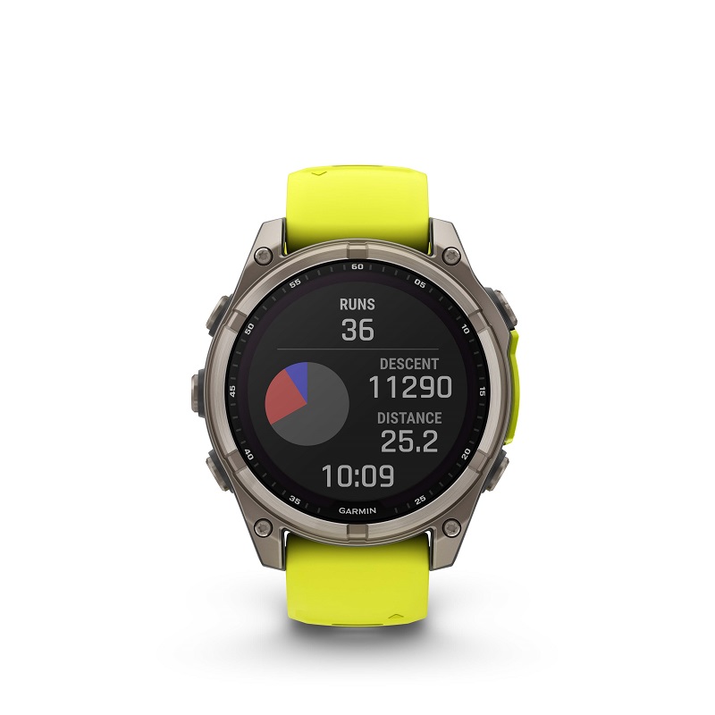 Garmin Fenix 8 - 47mm SOLAR, Zafiro, Titanio y silicona amarilla 010-02906-21 - Imagen 9