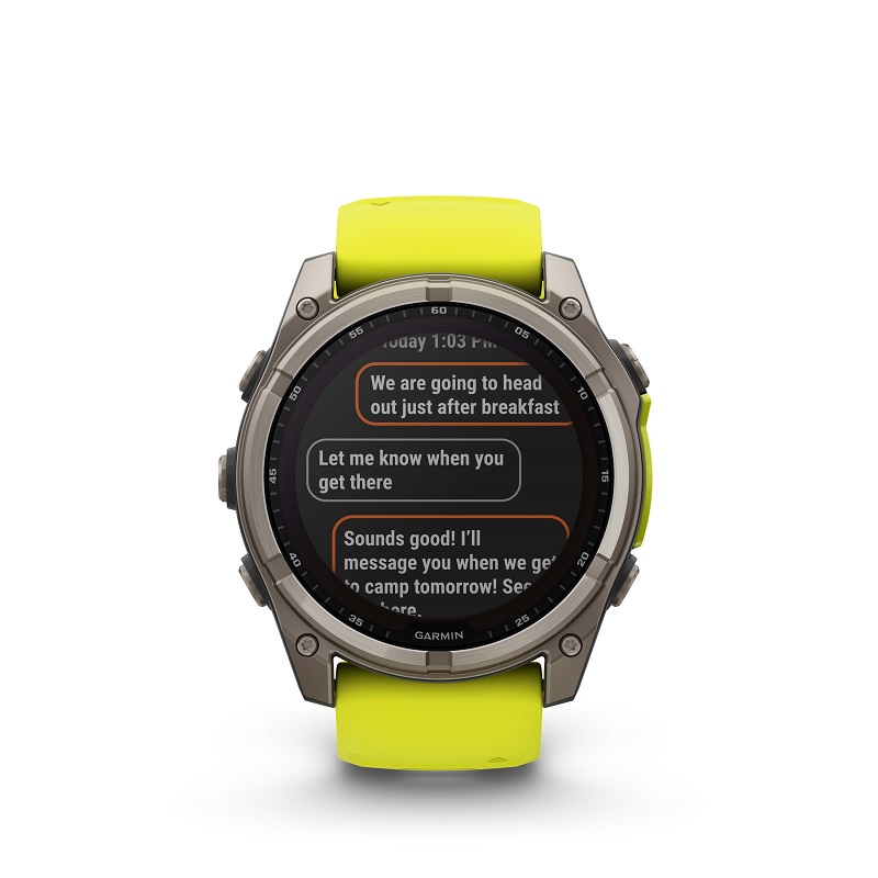 Garmin Fenix 8 - 51mm SOLAR, Zafiro, Titanio y silicona amarilla 010-02907-21 - Imagen 12
