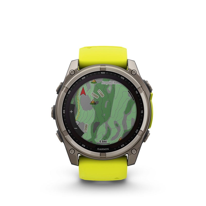Garmin Fenix 8 - 51mm SOLAR, Zafiro, Titanio y silicona amarilla 010-02907-21 - Imagen 13