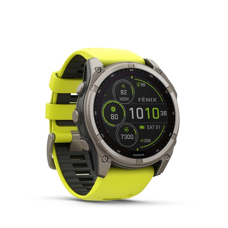 Garmin Fenix 8 - 51mm SOLAR, Zafiro, Titanio y silicona amarilla 010-02907-21 - Imagen 2