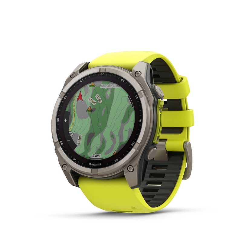 Garmin Fenix 8 - 51mm SOLAR, Zafiro, Titanio y silicona amarilla 010-02907-21 - Imagen 3