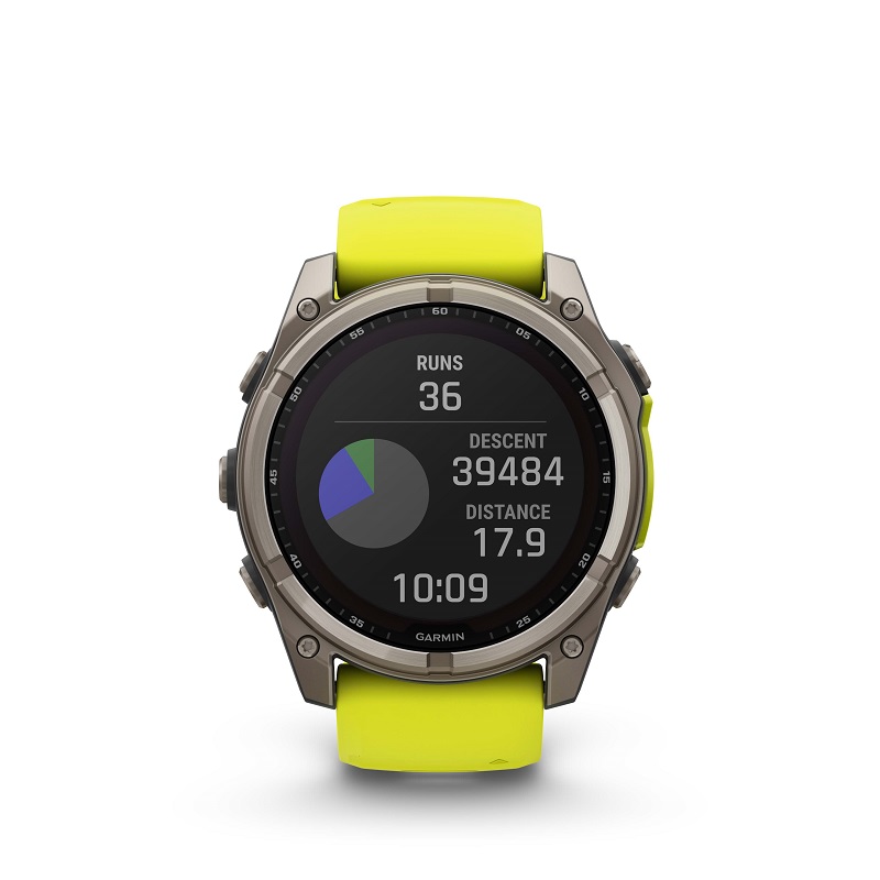 Garmin Fenix 8 - 51mm SOLAR, Zafiro, Titanio y silicona amarilla 010-02907-21 - Imagen 8