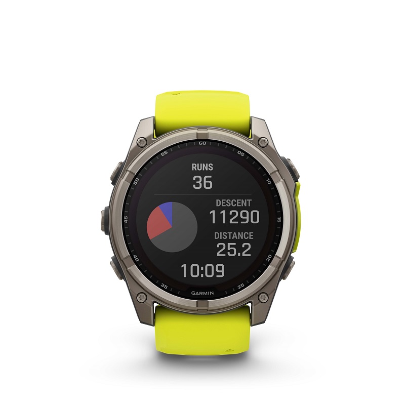 Garmin Fenix 8 - 51mm SOLAR, Zafiro, Titanio y silicona amarilla 010-02907-21 - Imagen 9