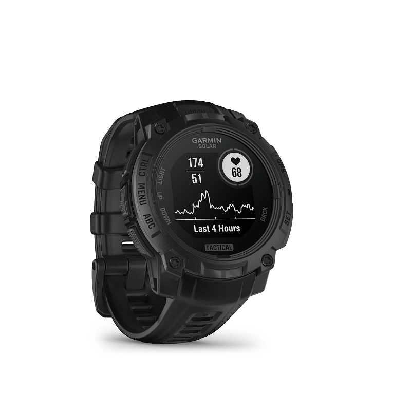 Garmin Instinct 3 Solar Tactical 45 mm negro y correa negra 010-02934-50 - Imagen 6