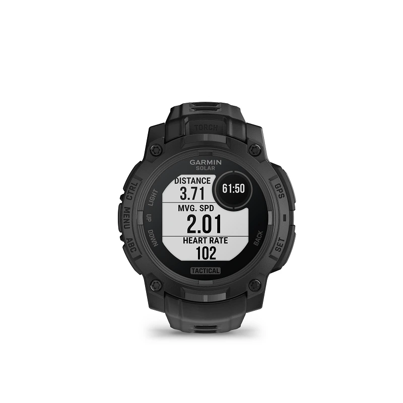 Garmin Instinct 3 Solar Tactical 45 mm negro y correa negra 010-02934-50 - Imagen 3