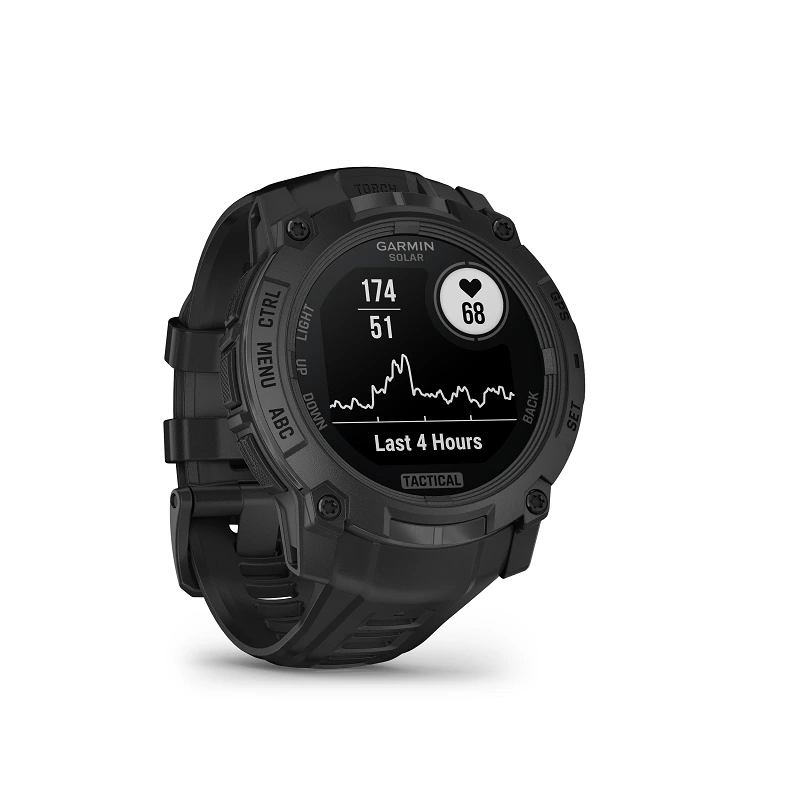 Garmin Instinct 3 Solar Tactical 50 mm negro y correa negra 010-02935-50 - Imagen 4