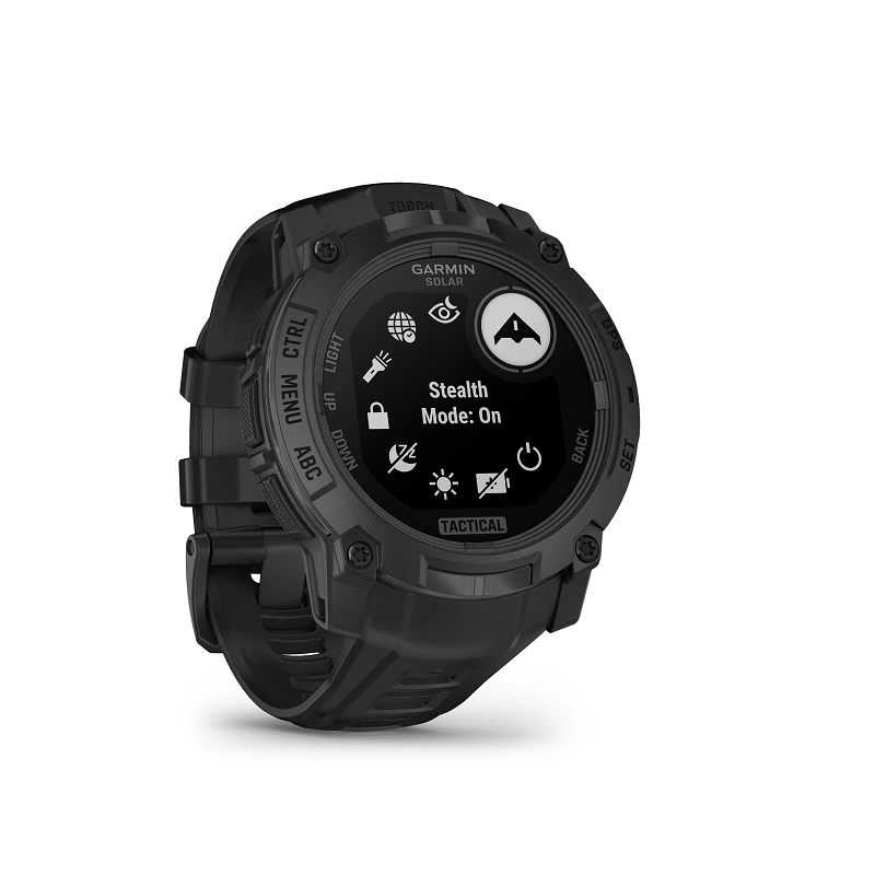 Garmin Instinct 3 Solar Tactical 50 mm negro y correa negra 010-02935-50 - Imagen 5