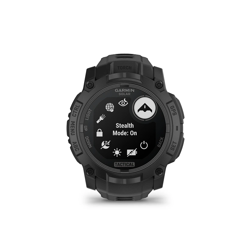 Garmin Instinct 3 Solar Tactical 50 mm negro y correa negra 010-02935-50 - Imagen 3