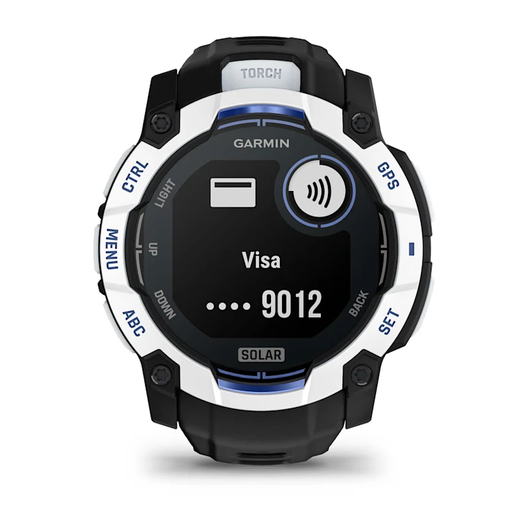 Garmin Instinct 3 Solar 50 mm blanco y correa negra 010-02935-03 - Imagen 5