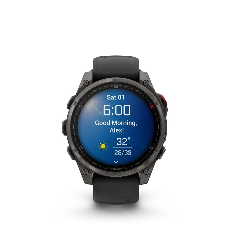 Garmin Fenix 8 Pro - 47mm AMOLED, Zafiro, Titanio DLC y silicona negra 010-03198-01 - Imagen 8