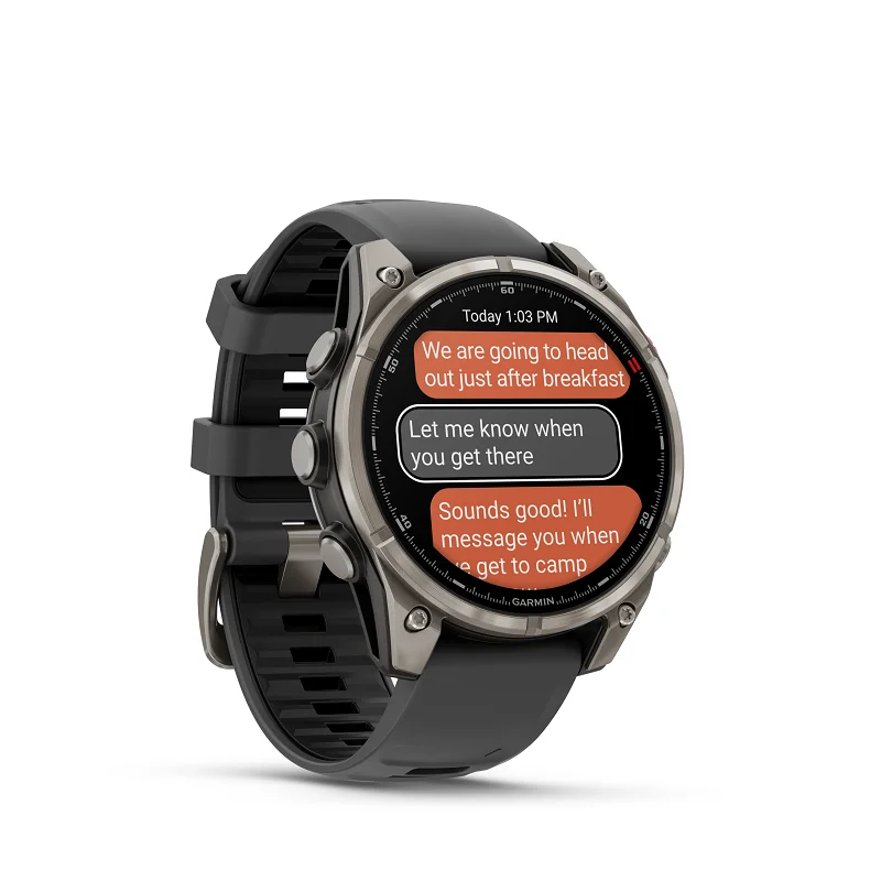 Garmin Fenix 8 Pro - 47mm AMOLED, Zafiro, Titanio Gris y silicona negra 010-03198-11 - Imagen 2