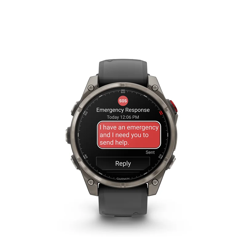 Garmin Fenix 8 Pro - 47mm AMOLED, Zafiro, Titanio Gris y silicona negra 010-03198-11 - Imagen 3