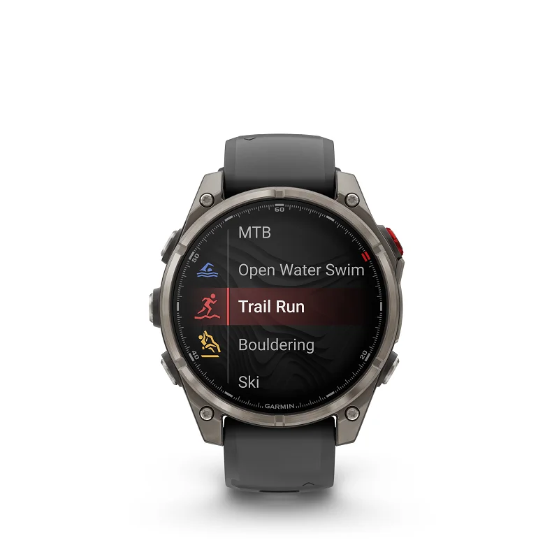 Garmin Fenix 8 Pro - 47mm AMOLED, Zafiro, Titanio Gris y silicona negra 010-03198-11 - Imagen 4