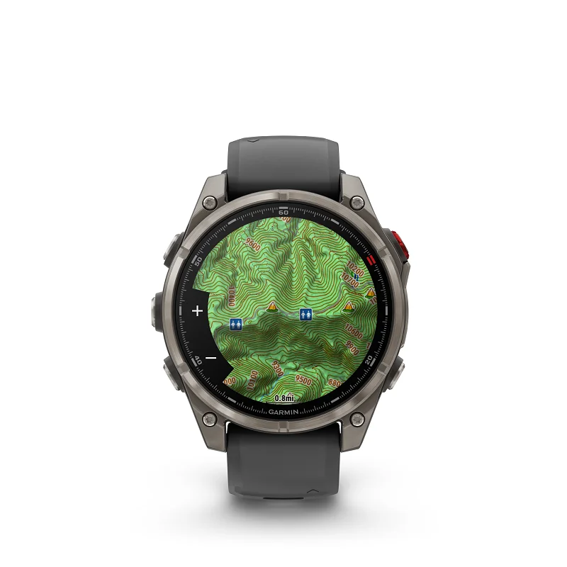 Garmin Fenix 8 Pro - 47mm AMOLED, Zafiro, Titanio Gris y silicona negra 010-03198-11 - Imagen 7