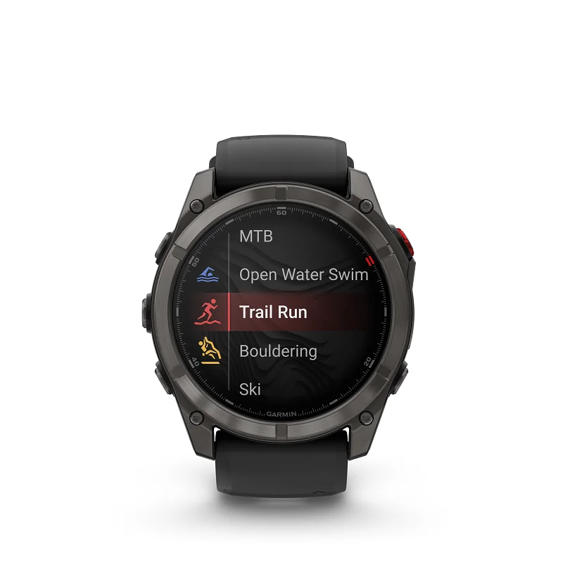 Garmin Fenix 8 Pro - 51mm AMOLED, Zafiro, Titanio DLC y silicona negra 010-03199-01 - Imagen 3