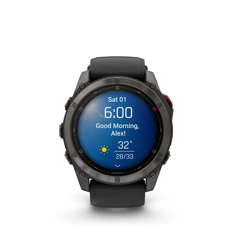 Garmin Fenix 8 Pro - 51mm AMOLED, Zafiro, Titanio DLC y silicona negra 010-03199-01 - Imagen 8