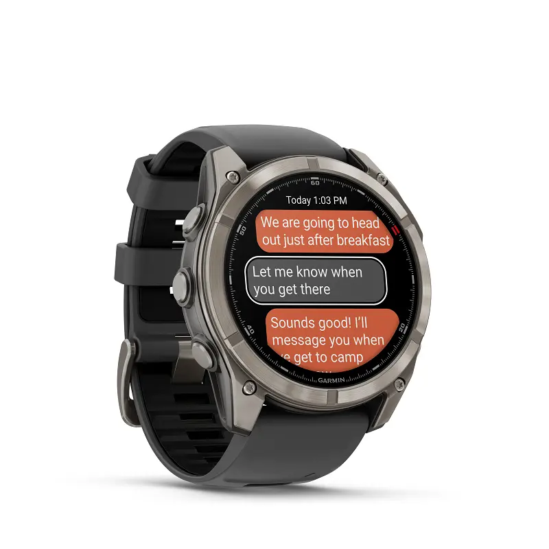 Garmin Fenix 8 Pro - 51mm AMOLED, Zafiro, Titanio Gris y silicona negra 010-03199-11 - Imagen 4