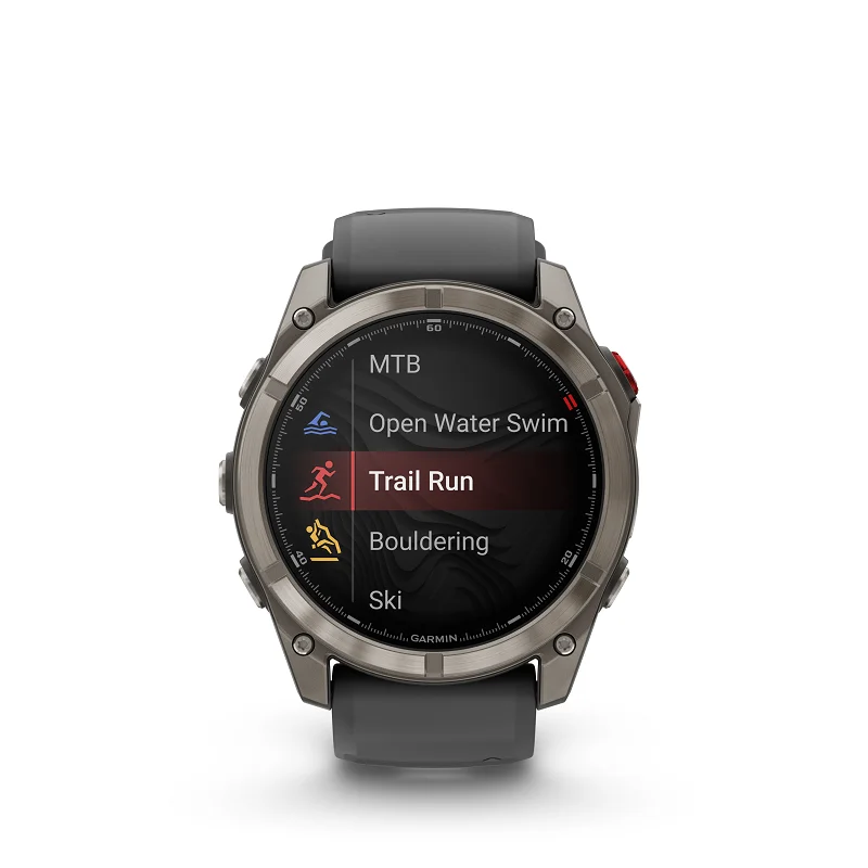 Garmin Fenix 8 Pro - 51mm AMOLED, Zafiro, Titanio Gris y silicona negra 010-03199-11 - Imagen 3