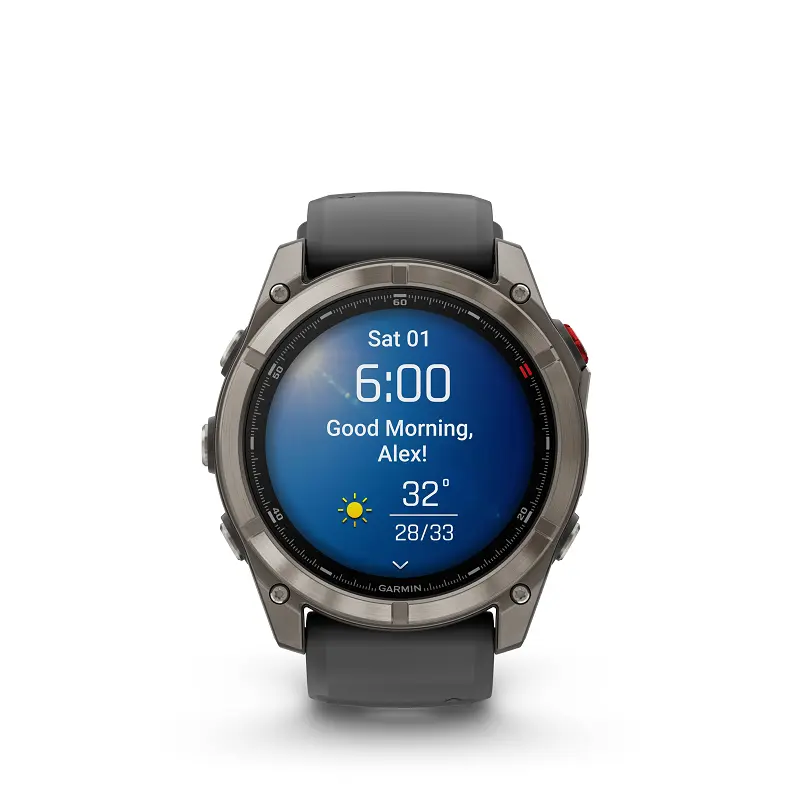 Garmin Fenix 8 Pro - 51mm AMOLED, Zafiro, Titanio Gris y silicona negra 010-03199-11 - Imagen 8