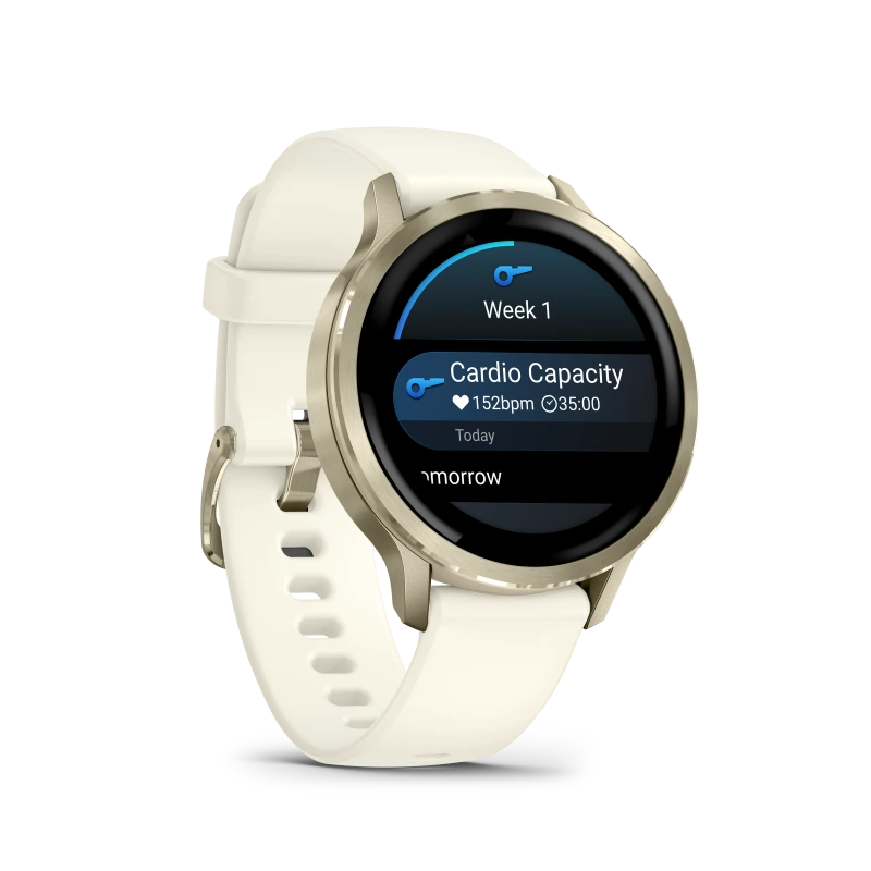Garmin Venu 4 - 41 mm acero DLC dorado y correa de silicona beige 010-03013-00 - Imagen 5