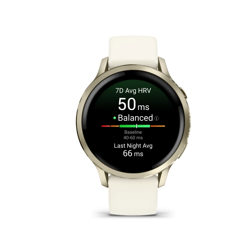 Garmin Venu 4 - 41 mm acero DLC dorado y correa de silicona beige 010-03013-00 - Imagen 2
