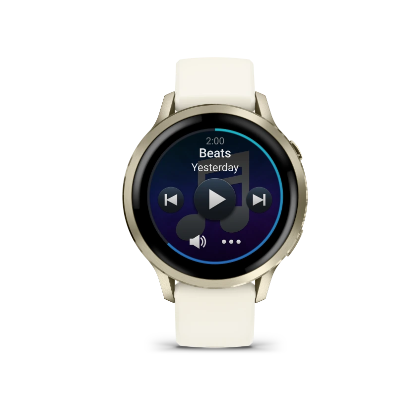 Garmin Venu 4 - 41 mm acero DLC dorado y correa de silicona beige 010-03013-00 - Imagen 3