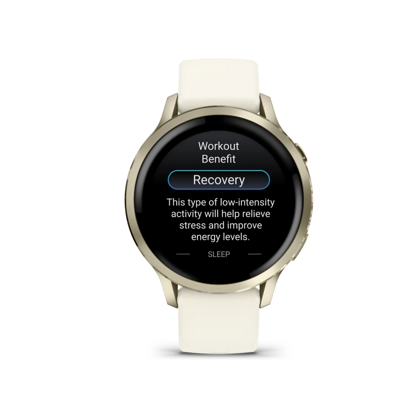 Garmin Venu 4 - 41 mm acero DLC dorado y correa de silicona beige 010-03013-00 - Imagen 4