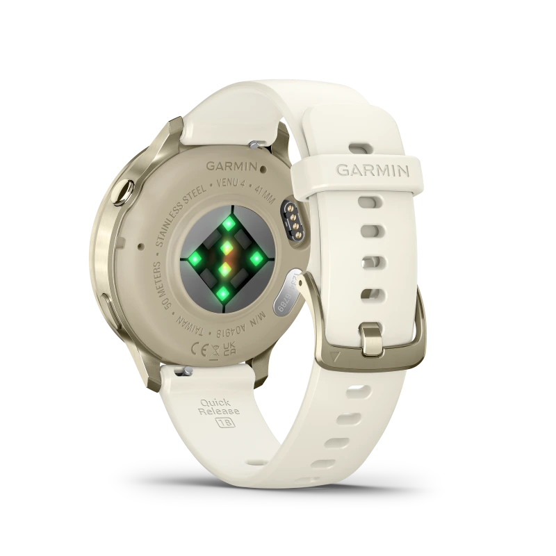 Garmin Venu 4 - 41 mm acero DLC dorado y correa de silicona beige 010-03013-00 - Imagen 7