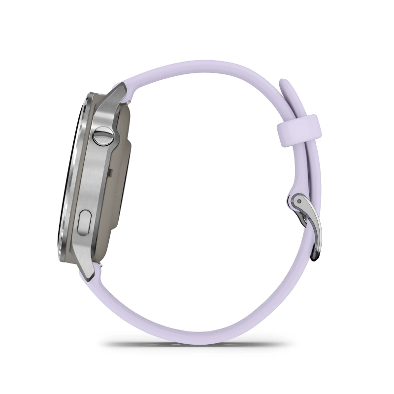 Garmin Venu 4 - 41 mm acero gris y correa de silicona lila 010-03013-01 - Imagen 6