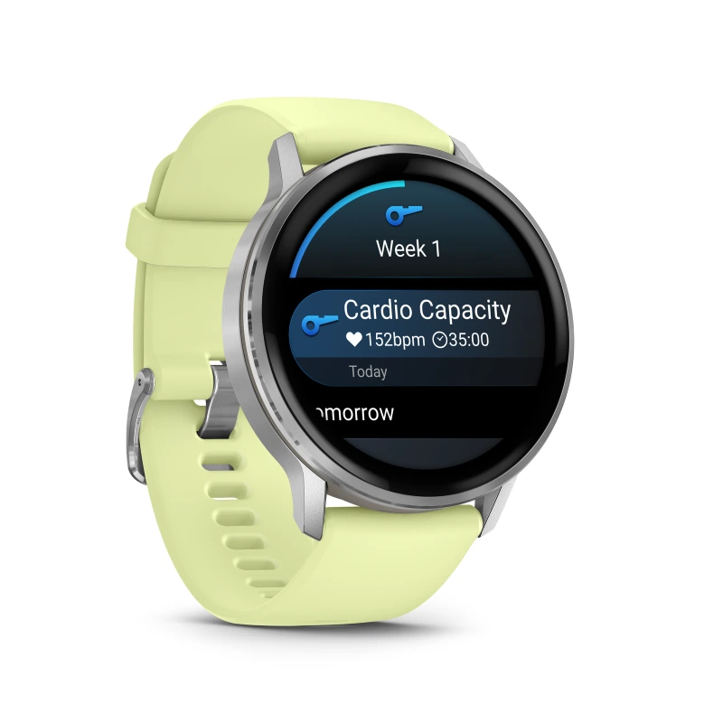 Garmin Venu 4 - 45 mm acero gris y correa de silicona amarilla 010-03014-02 - Imagen 5