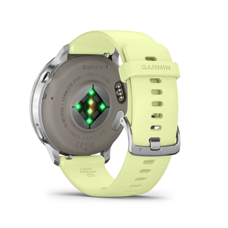 Garmin Venu 4 - 45 mm acero gris y correa de silicona amarilla 010-03014-02 - Imagen 7