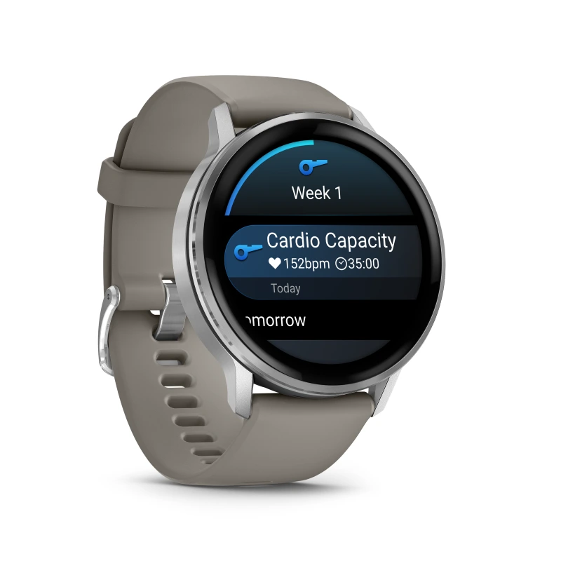 Garmin Venu 4 - 45 mm acero gris y correa de silicona gris 010-03014-01 - Imagen 4