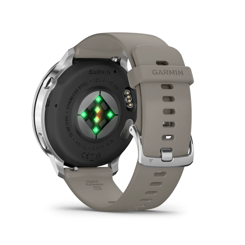 Garmin Venu 4 - 45 mm acero gris y correa de silicona gris 010-03014-01 - Imagen 6