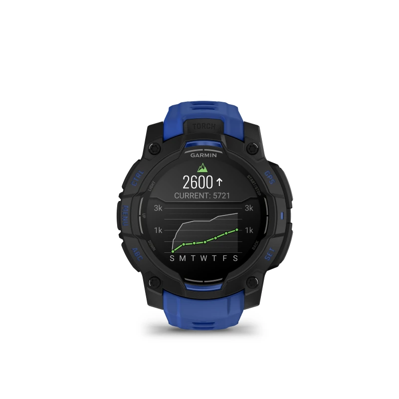 Garmin Instinct 3 AMOLED 45 mm negro y correa azul 010-02936-03 - Imagen 5